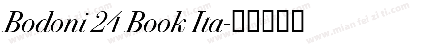 Bodoni 24 Book Ita字体转换